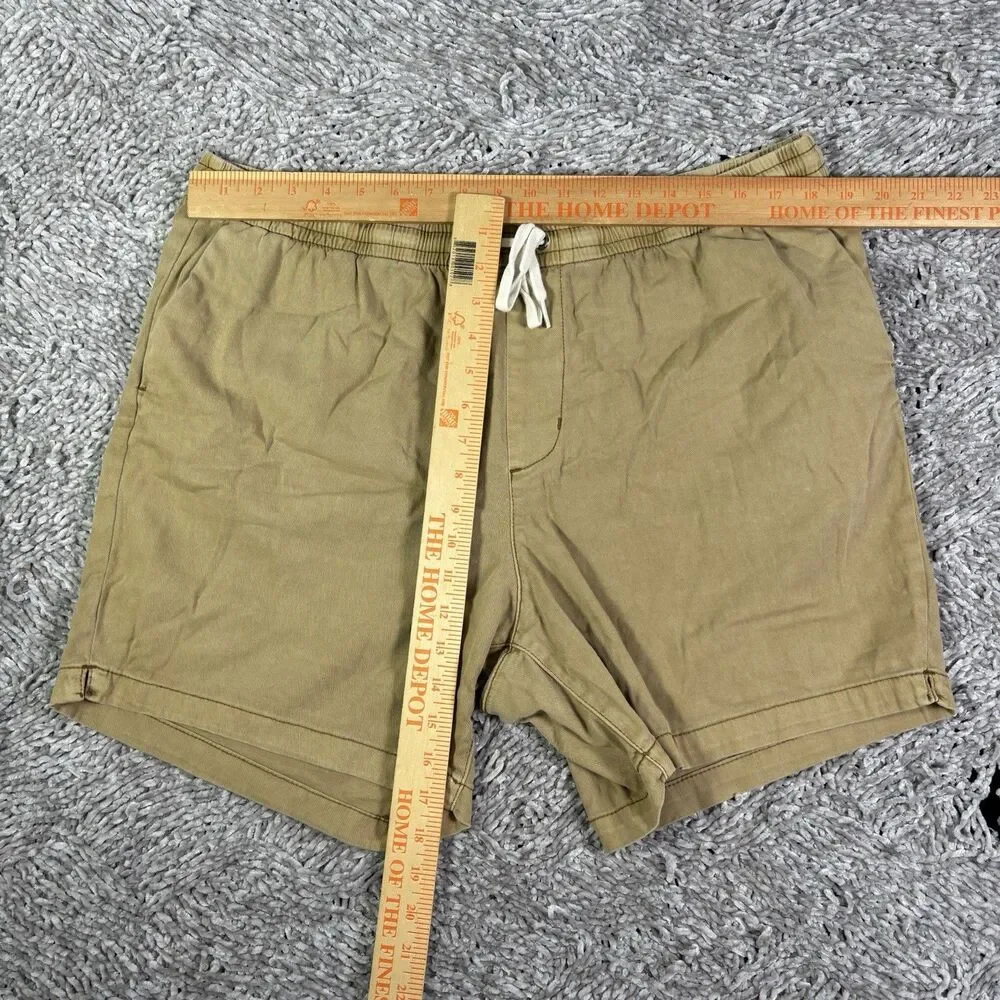 Pacsun Volley Shorts Mens XL Brown Athletic Chino Drawstring Preppy Golf Summer